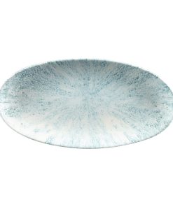 Churchill Studio Prints Stone Chefs Plates Aquamarine 299 x 150mm Pack of 12 (FC146)