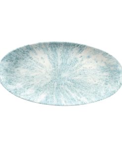 Churchill Studio Prints Stone Chefs Plates Aquamarine 347 x 173mm Pack of 6 (FC147)