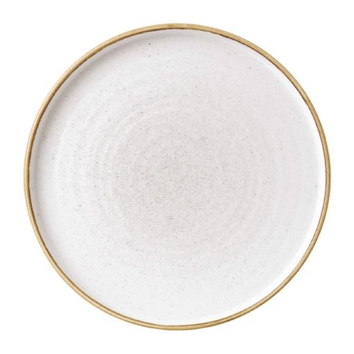 Churchill Stonecast Walled Chefs Plates Barley White 260mm Pack of 6 (FC161)