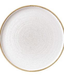 Churchill Stonecast Walled Chefs Plates Barley White 210mm Pack of 6 (FC162)