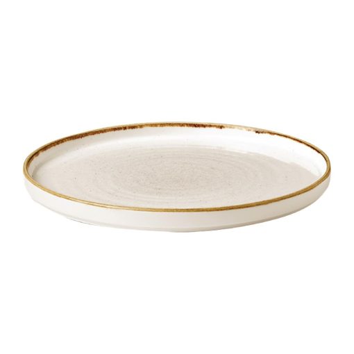 Churchill Stonecast Walled Chefs Plates Barley White 210mm Pack of 6 (FC162)