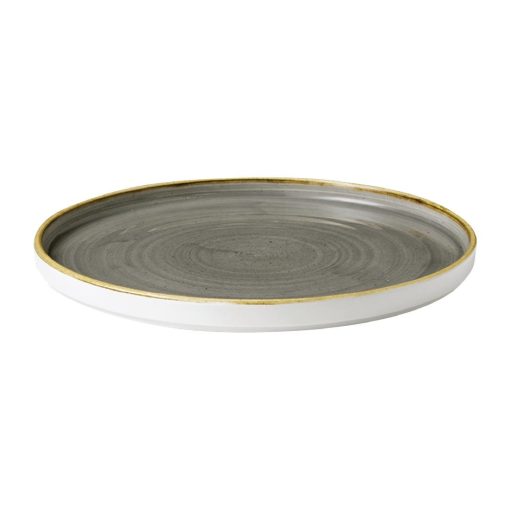 Churchill Stonecast Walled Chefs Plates Peppercorn Grey 260mm Pack of 6 (FC163)