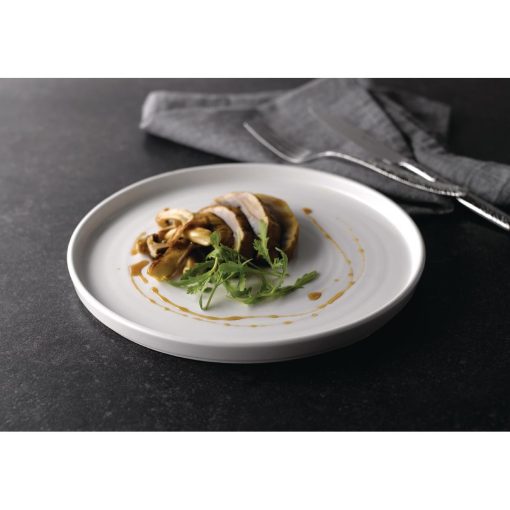 Churchill Walled Chefs Plates White 260mm Pack of 6 (FC165)