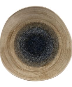 Churchill Stonecast Aqueous Organic Round Plates Bayou Taupe 286mm Pack of 12 (FC177)
