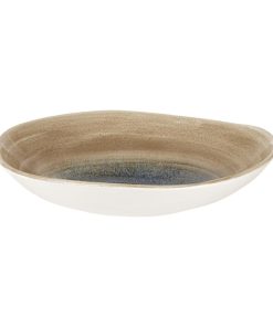 Churchill Stonecast Aqueous Organic Round Bowls Bayou Taupe 253mm Pack of 12 (FC181)