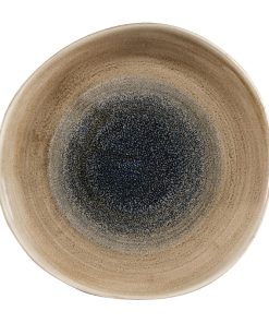 Churchill Stonecast Aqueous Organic Round Bowls Bayou Taupe 253mm Pack of 12 (FC181)