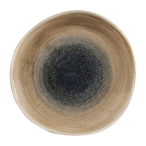 Churchill Stonecast Aqueous Organic Round Bowls Bayou Taupe 253mm Pack of 12 (FC181)