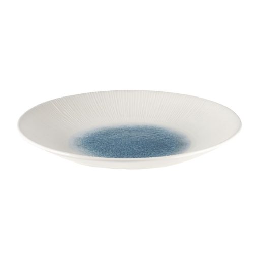 Churchill Bamboo Centre Print Deep Coupe Plates Topaz Blue 281mm Pack of 12 (FC188)
