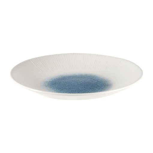 Churchill Bamboo Centre Print Deep Coupe Plates Topaz Blue 255mm Pack of 12 (FC189)