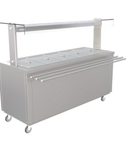 Parry Flexi-Serve Ambient Cupboard with Chilled Well and LED Illuminated Gantry FS-AW5PACK (FD215)