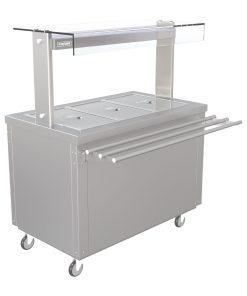 Parry Hot Cupboard with Dry Bain Marie Top and Quartz Heated Gantry FS-HB3PACK (FD225)