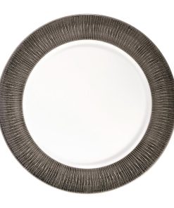 Churchill Bamboo Spinwash Footed Plates Dusk 260mm Pack of 12 (FD809)