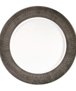 Churchill Bamboo Spinwash Footed Plates Dusk 305mm Pack of 12 (FD810)