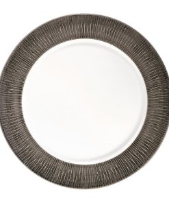 Churchill Bamboo Spinwash Footed Plates Dusk 234mm Pack of 12 (FD811)