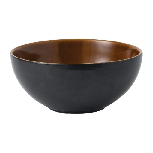 Churchill Nourish Noodle Bowl Black Onyx Two Tone 183mm Pack of 6 (FD818)