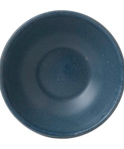 Churchill Super Vitrified Nourish Oslo Contour Shallow Bowl Blue 116mm Pack of 12 (FD823)