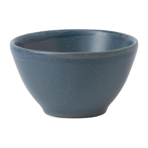 Churchill Super Vitrified Nourish Oslo Blue Contour Dip Pot 4oz Box 12 Direct (FD827)