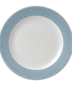 Churchill Isla Spinwash Profile Footed Plates Ocean Blue 232mm Pack of 12 (FD838)