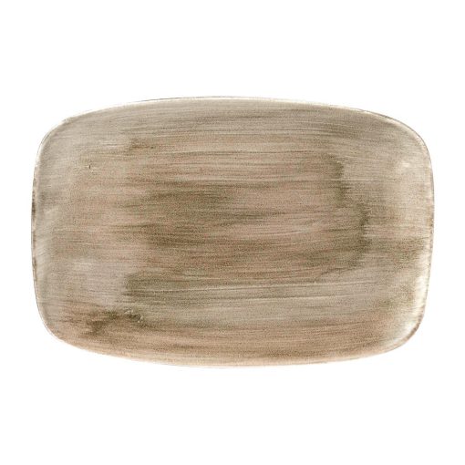 Churchill Stonecast Patina Antique Taupe Oblong Chefs Plate 343mm Pack of 6 (FD845)