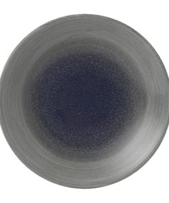 Churchill Stonecast Aqueous Deep Coupe Plates Grey 218mm Pack of 12 (FD853)