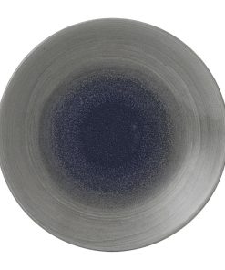 Churchill Stonecast Aqueous Deep Coupe Plates Grey 239mm Pack of 12 (FD854)