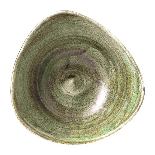 Churchill Stonecast Patina Lotus Bowl Burnished Green 178mm Pack of 12 (FD867)