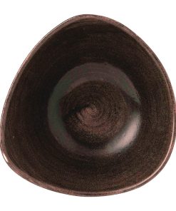 Churchill Stonecast Patina Lotus Bowl Iron Black 178mm Pack of 12 (FD870)