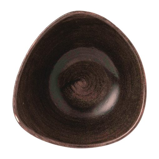 Churchill Stonecast Patina Lotus Bowl Iron Black 178mm Pack of 12 (FD870)