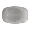 Churchill Raku Oblong Plates Jasper Grey 237x157mm Pack of 12 (FD881)