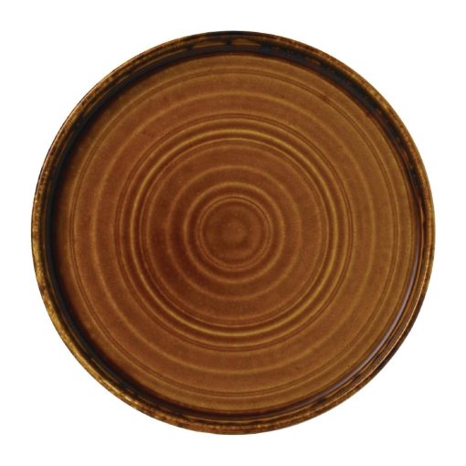 Dudson Harvest Brown Walled Plate 220mm Pack of 6 (FE386)