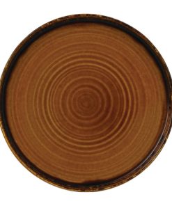 Dudson Harvest Brown Walled Plate 260mm Pack of 6 (FE387)