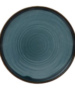 Dudson Harvest Blue Walled Plate 220mm Pack of 6 (FE398)