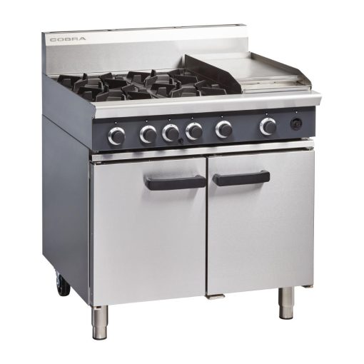 Cobra Natural Gas Range 4 Burner Static Oven with Griddle CR9CN (FE676-N)