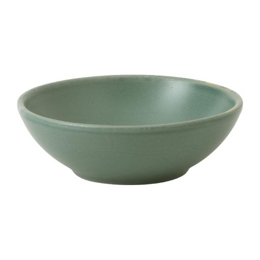 Churchill Super Vitrified Nourish Andorra Green Shallow Bowl 7oz Box 12 (FJ712)