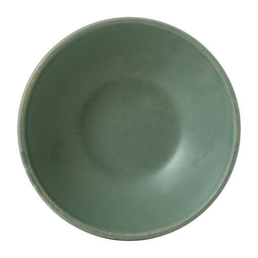 Churchill Super Vitrified Nourish Andorra Green Shallow Bowl 7oz Box 12 (FJ712)