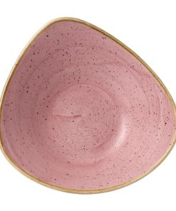 Stonecast Petal Pink Triangle Bowl 21oz Pack of 12 (FJ906)