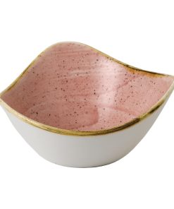 Stonecast Petal Pink Triangle Bowl 9oz Pack of 12 (FJ907)