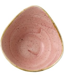 Stonecast Petal Pink Triangle Bowl 9oz Pack of 12 (FJ907)