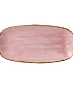 Stonecast Petal Pink Chefs Oblong Plate No- 3 11 3-4 x 6  Pack of 12 (FJ908)