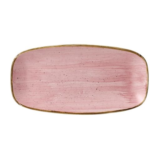 Stonecast Petal Pink Chefs Oblong Plate No- 3 11 3-4 x 6  Pack of 12 (FJ908)