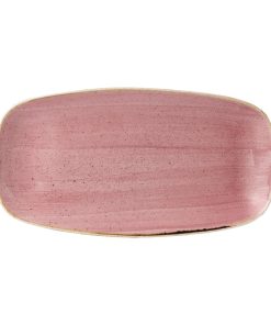 Stonecast Petal Pink Chefs Oblong Plate No- 4 13 7-8 x 7 3-8  Box 6 (FJ909)