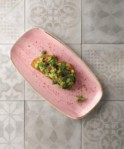 Stonecast Petal Pink Chefs Oblong Plate No- 4 13 7-8 x 7 3-8  Box 6 (FJ909)