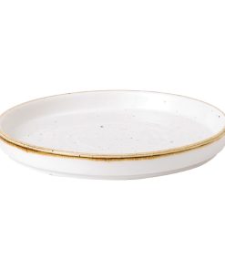 Stonecast Barley White Walled Plate 6 1-8  Box 6 (FJ917)