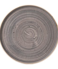 Stonecast Peppercorn Grey Walled Plate 10 3-4  Box 6 (FJ918)