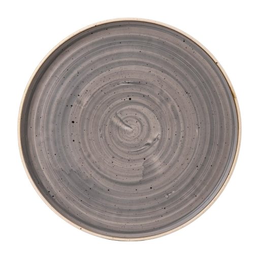 Stonecast Peppercorn Grey Walled Plate 10 3-4  Box 6 (FJ918)