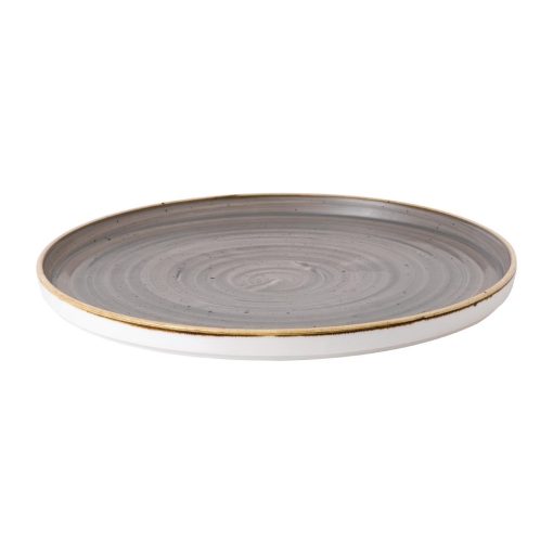 Stonecast Peppercorn Grey Walled Plate 10 3-4  Box 6 (FJ918)