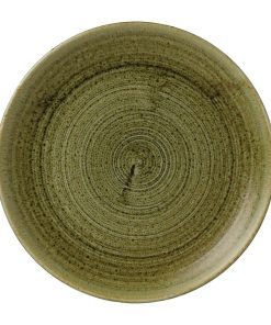 Stonecast Plume Olive Coupe Plate 8 2-3  Pack of 12 (FJ929)