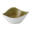 Stonecast Plume Olive Triangle Bowl 9oz Pack of 12 (FJ934)