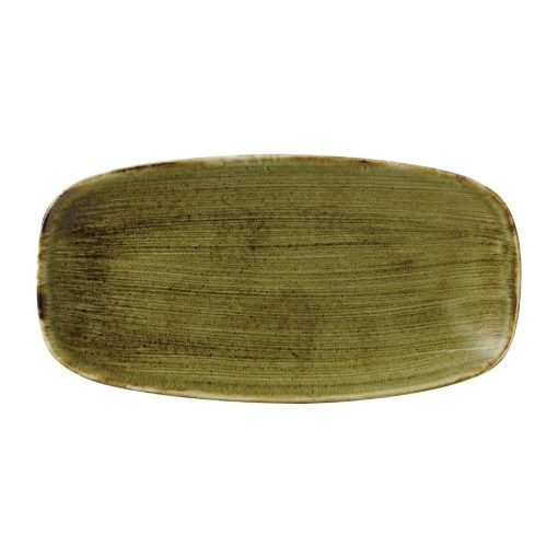 Stonecast Plume Olive Chefs Oblong Plate No- 3 11 3-4 x 6  Pack of 12 (FJ936)