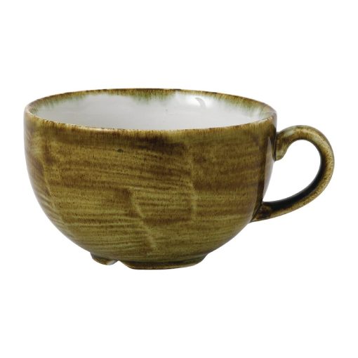 Stonecast Plume Olive Cappuccino Cup 12oz Pack of 12 (FJ937)